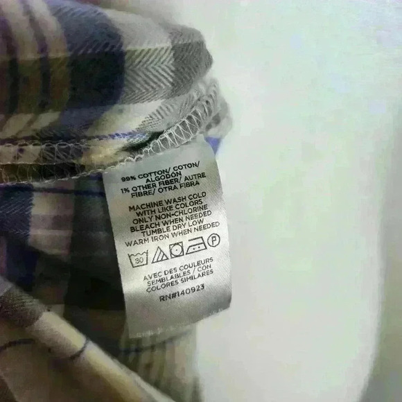 LOFT women's 100% cotton long sleeve button down shirt size large - Picture 7 of 7